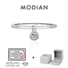 MODIAN D Color Round Moissanite Ring 925 Sterling Silver Small Charms Sparkling Finger Rings For Women Wedding Jewelry Gift