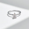 MODIAN D Color Pear Cut Moissanite Ring 925 Sterling Silver Water Drop Lab Diamond Wedding Rings For Women Wedding Fine Jewelry