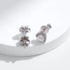 MODIAN Moissanite D Color Stud Earrings Hearts Cut Lab Created Diamond 925 Sterling Silver Romantic Earrings For Women Jewelry