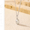 MODIAN 1CT Oval Bezel D Color Moissanite Necklaces 925 Sterling Silver Luxury Wedding Pendant Necklace For Women Fine Jewelry