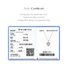 MODIAN 1CT Dazzling Moissanite Halo Necklace 925 Sterling Silver Heart Wedding Gfits Pendant Necklace For Women Fine Jewelry