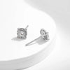 MODIAN D Color Moissanite Stud Earrings Round Cut Lab Created Diamond 925 Sterling Silver Silver Bridal Jewelry For Women Gifts