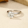 MODIAN 2ct D Color VVS1 Clarity Moissanite 925 Sterling Silver Dazzling Classic Crown Rings For Women Wedding Fine Jewelry