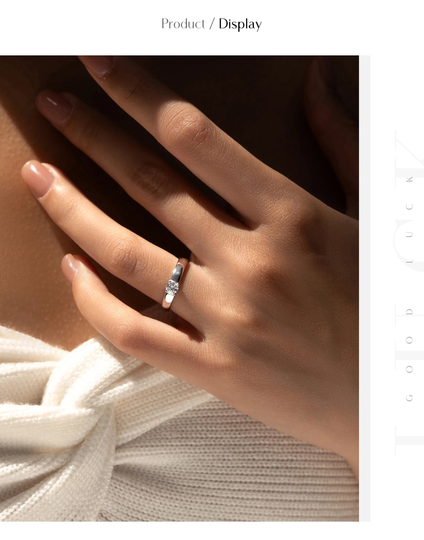 MODIAN D Color Round Moissanite Rings 925 Sterling Silver Fashion Simple Ring For Women Wedding Statement Jewelry Gifts