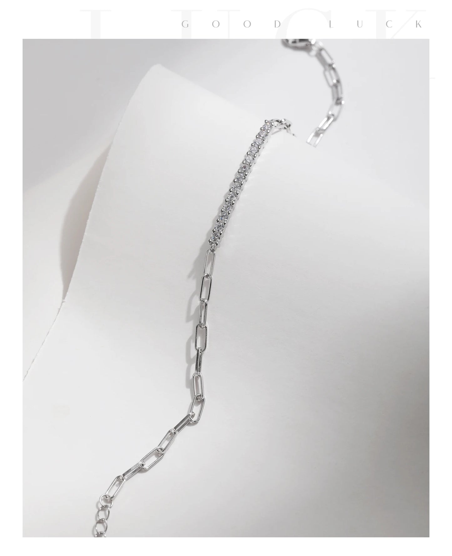 MODIAN Sparkling D Color Moissanite Bracelet 925 Sterling Silver Lock Stackable Trendy Bracelets For Women Jewelry With Gift Box