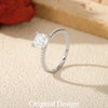 MODIAN 1CT D Color Square Moissanite Rings 925 Sterling Silver Trendy Finger Rings For Women Wedding Statement Fine Jewelry