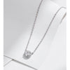 MODIAN Square & Round Halo Moissanite 925 Sterling Silver Pendant Necklace D Color VVS1 Lab Diamond Necklace For Women Jewelry