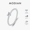 MODIAN D Color Heart Moissanite Engagement Rings For Women 925 Sterling Silver Lab Diamond Wedding Statement Jewelry