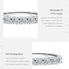 MODIAN Moissanite Wedding Band 925 Sterling Silver Ring Platinum Plated Lab Diamond Stackable Crown Jewelry For Women Gifts