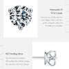 MODIAN D Color 1CT Moissanite Earrings 925 Sterling Silver Sparkling Three Prong Setting Stud Earrings For Women Wedding Jewelry