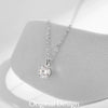 MODIAN 1CT Prong Setting Moissanite Necklace D color VVS1 Lab Diamond Pendant For Women 925 Sterling Silver Wedding Jewelry