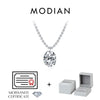 MODIAN 6 Styles D Color Geometric Moissanite Necklaces 925 Sterling Silver Dazzling Pendant Necklace For Women Fine Jewelry