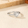 MODIAN D Color Heart  Moissanite Wedding Rings 925 Sterling Silver Luxury Halo Classic Rings For Women Dating Fine Jewelry