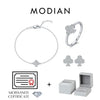 MODIAN Moissanite Ear Studs 925 Sterling Silver Original Design Clubs Rings Bracelet For Women Fine Jewelry Sets