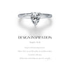 MODIAN D Color Pear Cut Moissanite Ring 925 Sterling Silver Water Drop Lab Diamond Wedding Rings For Women Wedding Fine Jewelry