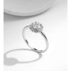 MODIAN 0.5CT D Color VVS1 Round Moissanite Ring 925 Sterling Silver Rings Exquisite Wedding Jewelry For Women Anniversary Gift