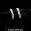 MODIAN D Color C Shape Moissanite Earrings 925 Sterling Silver Charming Dazzling Hoop Earrings For Women Wedding Fine Jewelry