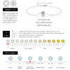 MODIAN 0.5CT Moissanite Bracelet 925 Sterling Silver Classic Link Chain Charms Bracelets For Women Luxury Wedding Jewelry
