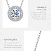 MODIAN Classic Moissanite Link Chain Necklace 925 Sterling Silver Wedding Anniversary Pendant Necklace For Women Fine Jewelry