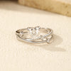 MODIAN 0.8CT D Color Heart Moissanite 925 Sterling Silver Line Multi-layer Rings For Women Romantic Wedding Fine Jewelry Gifts