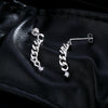 MODIAN D Color Moissanite Link Chain Stud Earrings 925 Sterling Silver Exquisite Trendy Earrings For Women Vacation Fine Jewelry