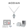 MODIAN 6 Styles D Color Geometric Moissanite Necklaces 925 Sterling Silver Dazzling Pendant Necklace For Women Fine Jewelry