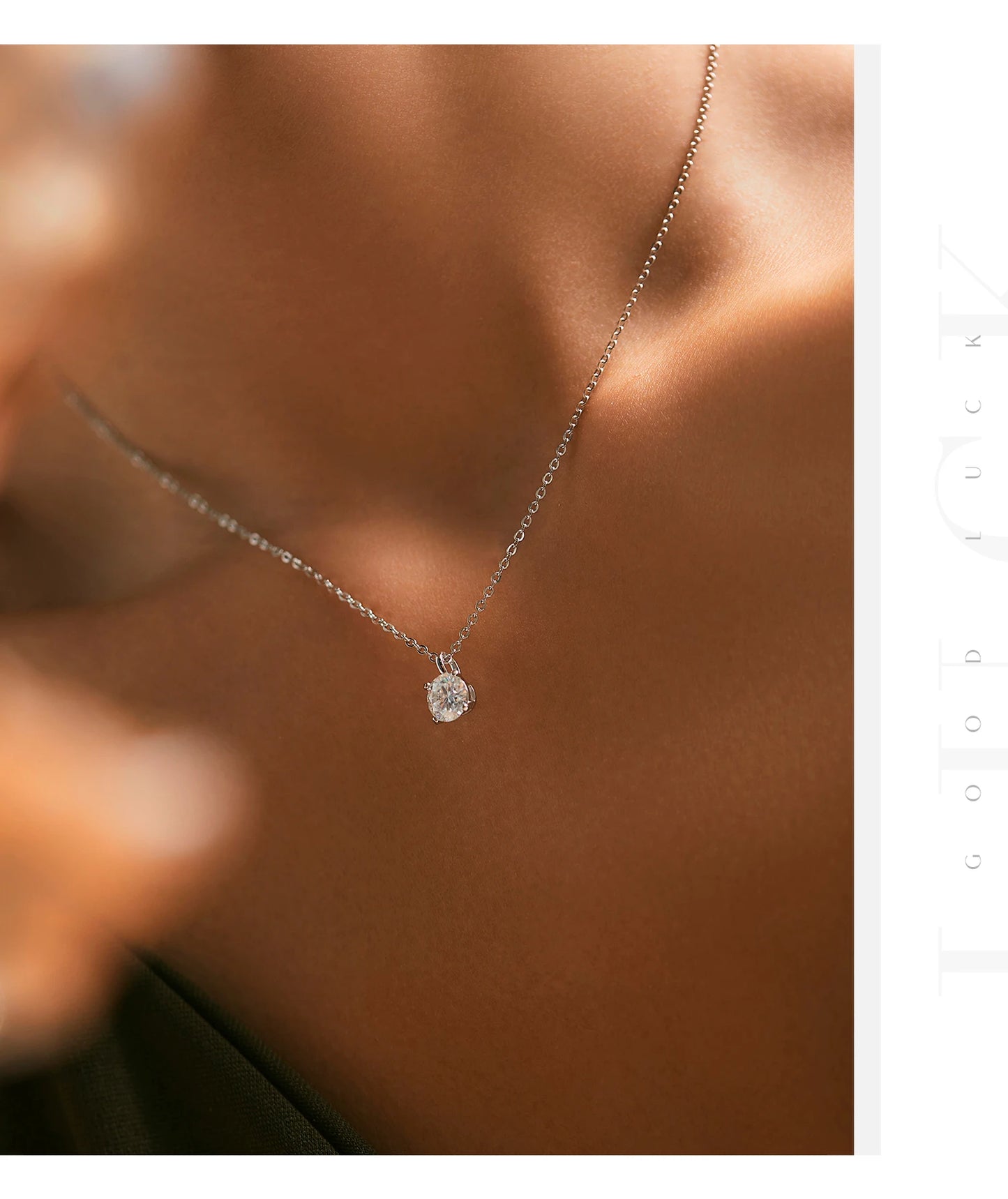 MODIAN Dazzling D Color Moissanite 925 Sterling Silver Round Pendant Necklace Stud Earrings For Women Wedding Fine Jewelry Set