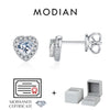 MODIAN D Color Heart Pear Square Moissanite Stud Earrings 925 Sterling Silver Lab Diamond Earrings For Women Wedding Jewelry