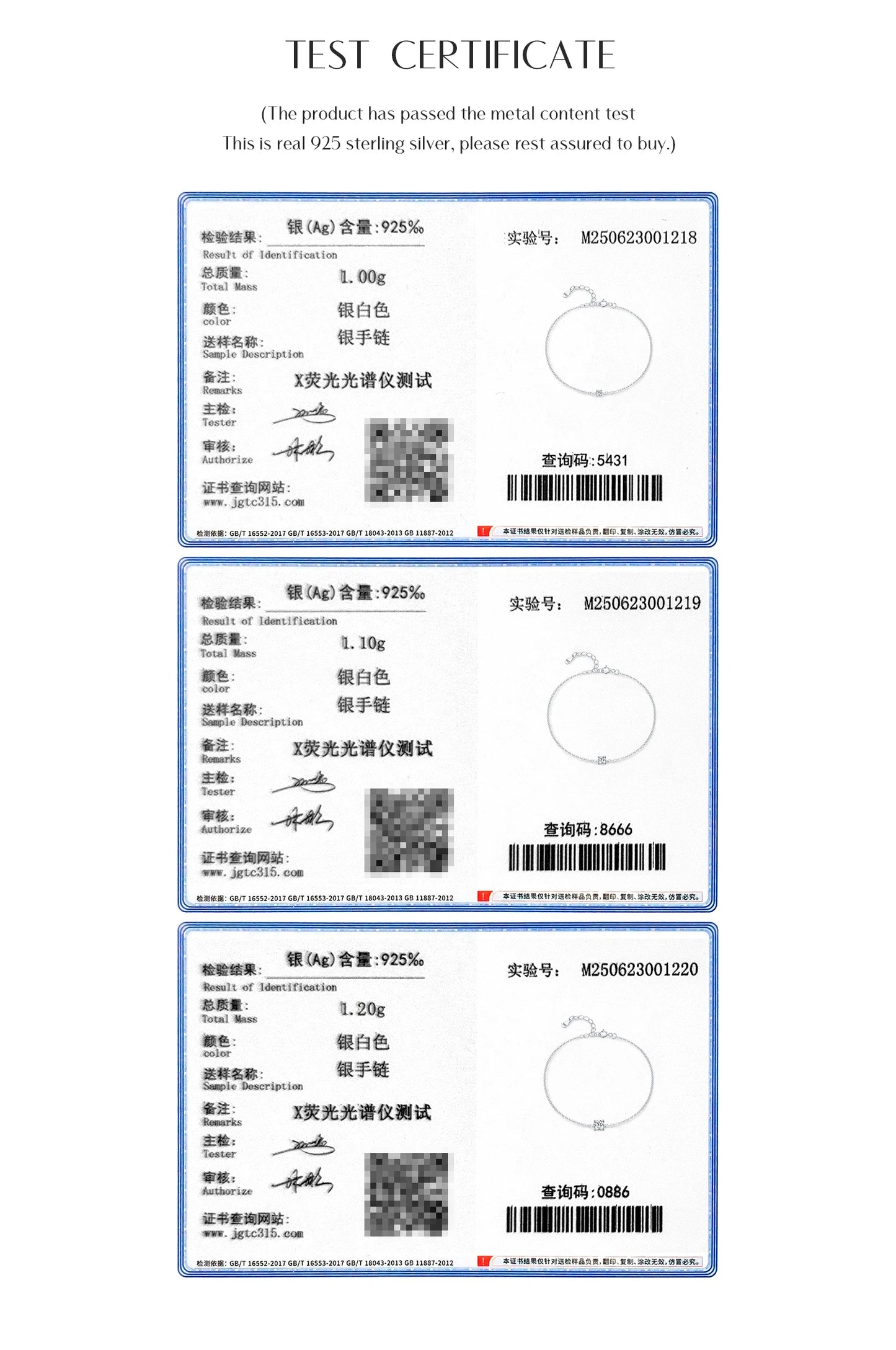 MODIAN D Color Moissanite Bracelet 925 Sterling Silver Classic Minimalist Daily Link Chain Bracelet For Women Fine Jewelry