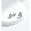 MODIAN D Color Heart Pear Square Moissanite Stud Earrings 925 Sterling Silver Lab Diamond Earrings For Women Wedding Jewelry