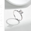 MODIAN 1CT Moissanite Ring Delicate Square Cushion Cut Lab Diamond Ring 925 Sterling Silver Wedding Statement Jewelry For Women