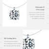 MODIAN 3 Styles Moissanite Necklace 925 Sterling Silver Simple Geometric Fishing Line Choker Necklaces For Women Fine Jewelry