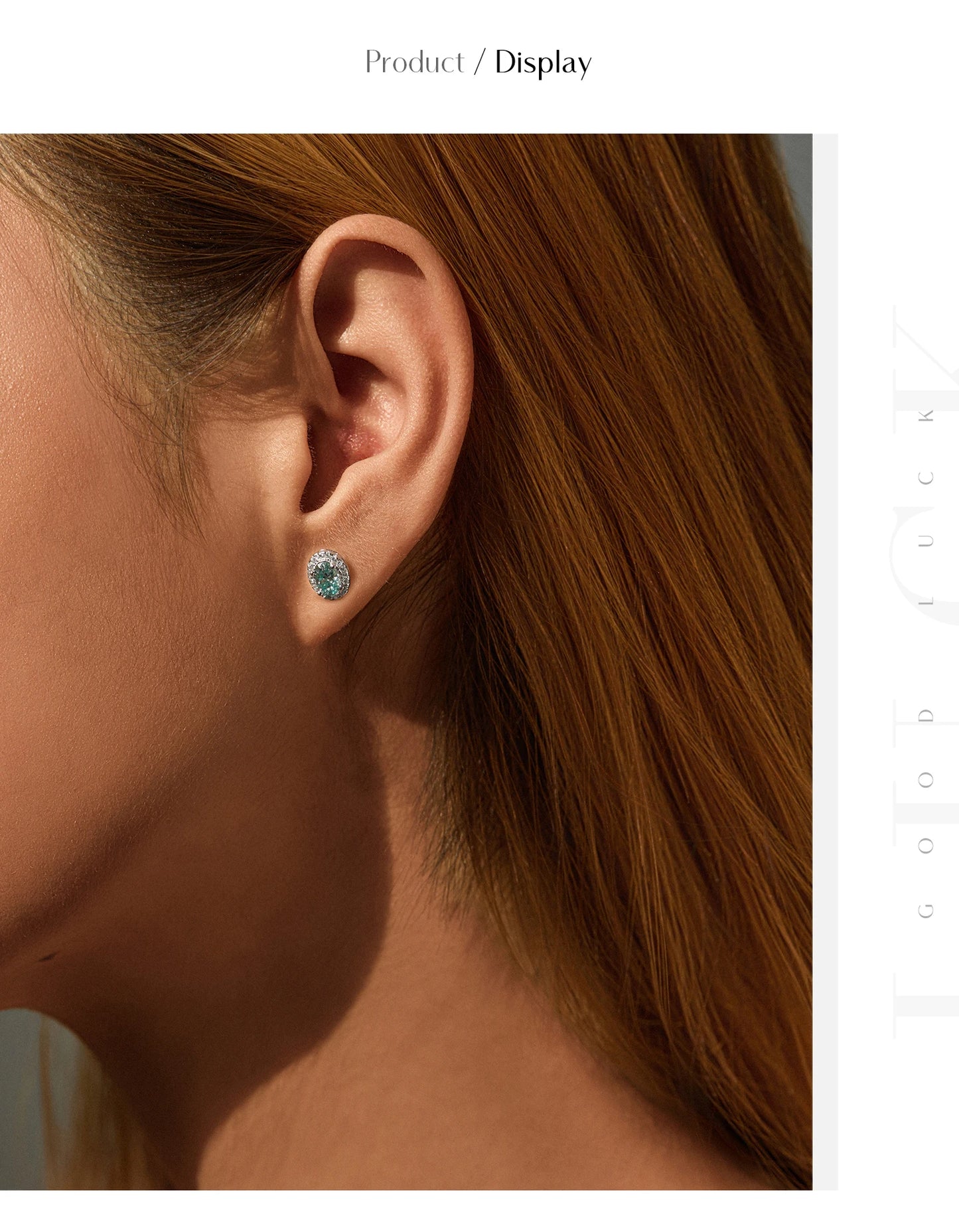 MODIAN 1CT D Color Green Moissanite Halo Earrings 925 Sterling Silver Elegant Oval Stud Earrings For Women Party Fine Jewelry