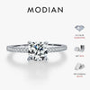 MODIAN 1CT D Color Square Moissanite Rings 925 Sterling Silver Trendy Finger Rings For Women Wedding Statement Fine Jewelry