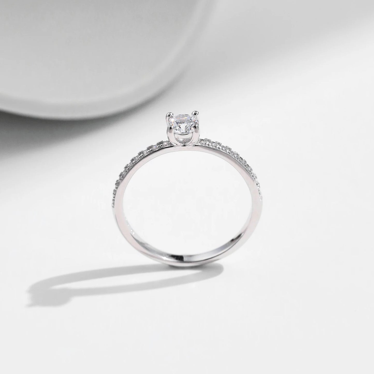 MODIAN D Color Moissanite Ring Delicate Square 925 Sterling Silver Lab Diamond Ring For Women Wedding Statement Jewelry