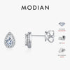 MODIAN D Color Pear Cut Moissanite Stud Earrings 925 Sterling Silver Water Drop Lab Created Diamond Wedding Jewelry For Women