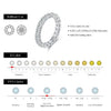 MODIAN Dazzling D Color Moissanite Eternity Band Rings 925 Sterling Silver Luxury Stackable Fashion Ring For Women Fine Jewelry