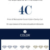 Modian Moissanite 1CT 2CT D Color VVS1 EX Luxury Stud Earrings 925 Sterling Silver Sparkling Earrings For Women Wedding Jewelry