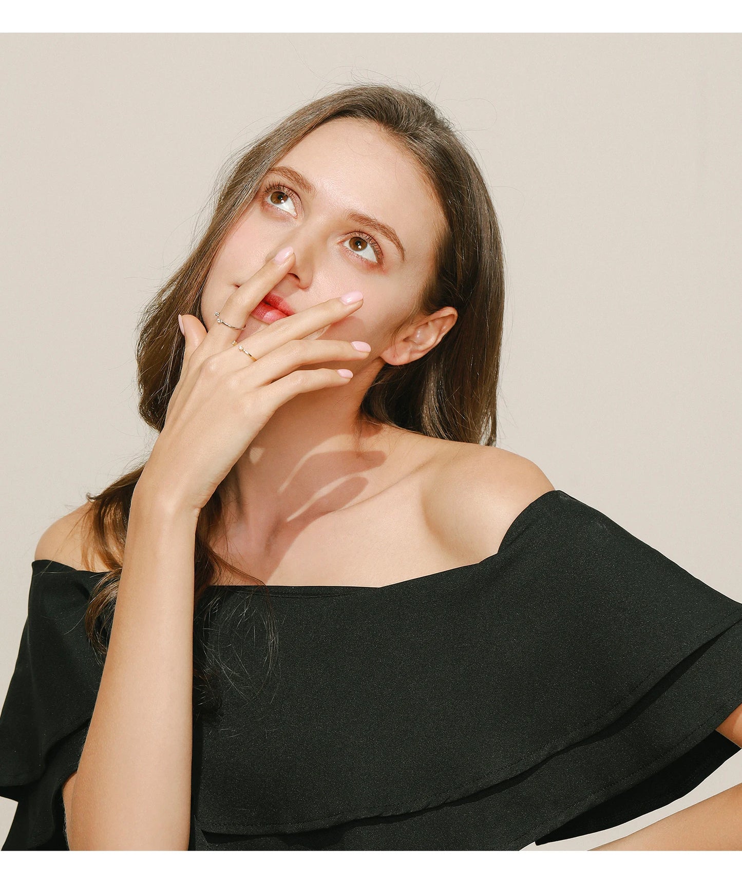 Modian 2022 New Real 925 Sterling Silver D Color Moissanite Finger Rings Trendy Adjustable Ring For Women Wedding Fine Jewelry