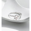 MODIAN 1CT Moissanite Lab Diamond Ring For Women 925 Sterling Silver Wedding Engagement Platinum Plated Fine Jewelry