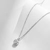 MODIAN 1 Carat D Color Round Bezel Setting Moissanite Pendant Necklace 925 Silver Lab Diamond Women Jewelry With Certificate Box