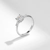 MODIAN 1.0CT Round Moissanite Ring D Color Lab Diamond Classic 925 Sterling Silver Wedding Engagement Band Jewelry For Women