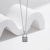 MODIAN 0.5 Carat D Color Moissanite Lock Pendant Necklace For Women 925 Sterling Silver Party Stackable Fine Jewelry With Boxes