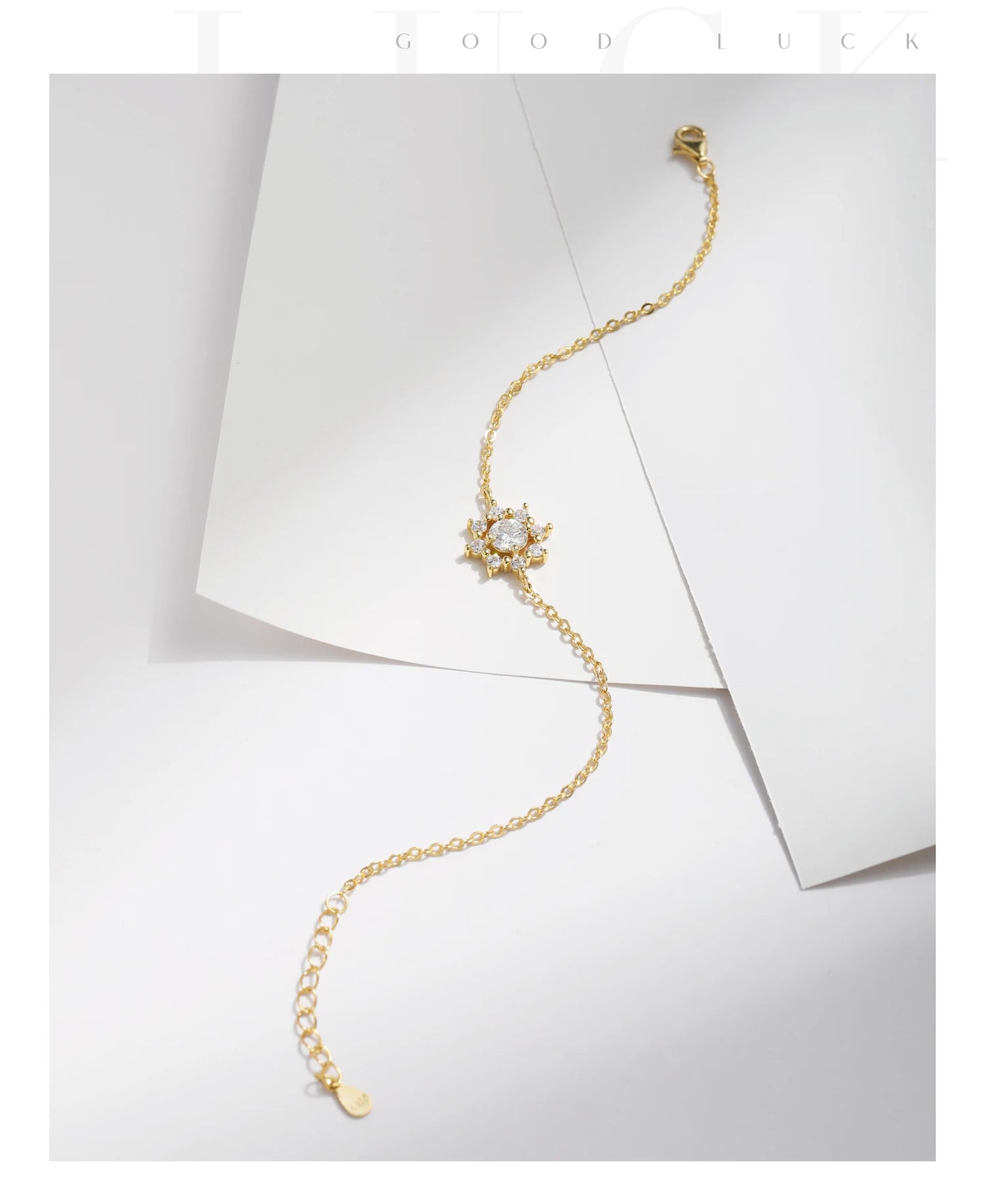 MODIAN D Color Moissanite 925 Sterling Silver Exquisite Snowflake Link Chain Pendant Necklace Bracelet For Women Jewelry Set