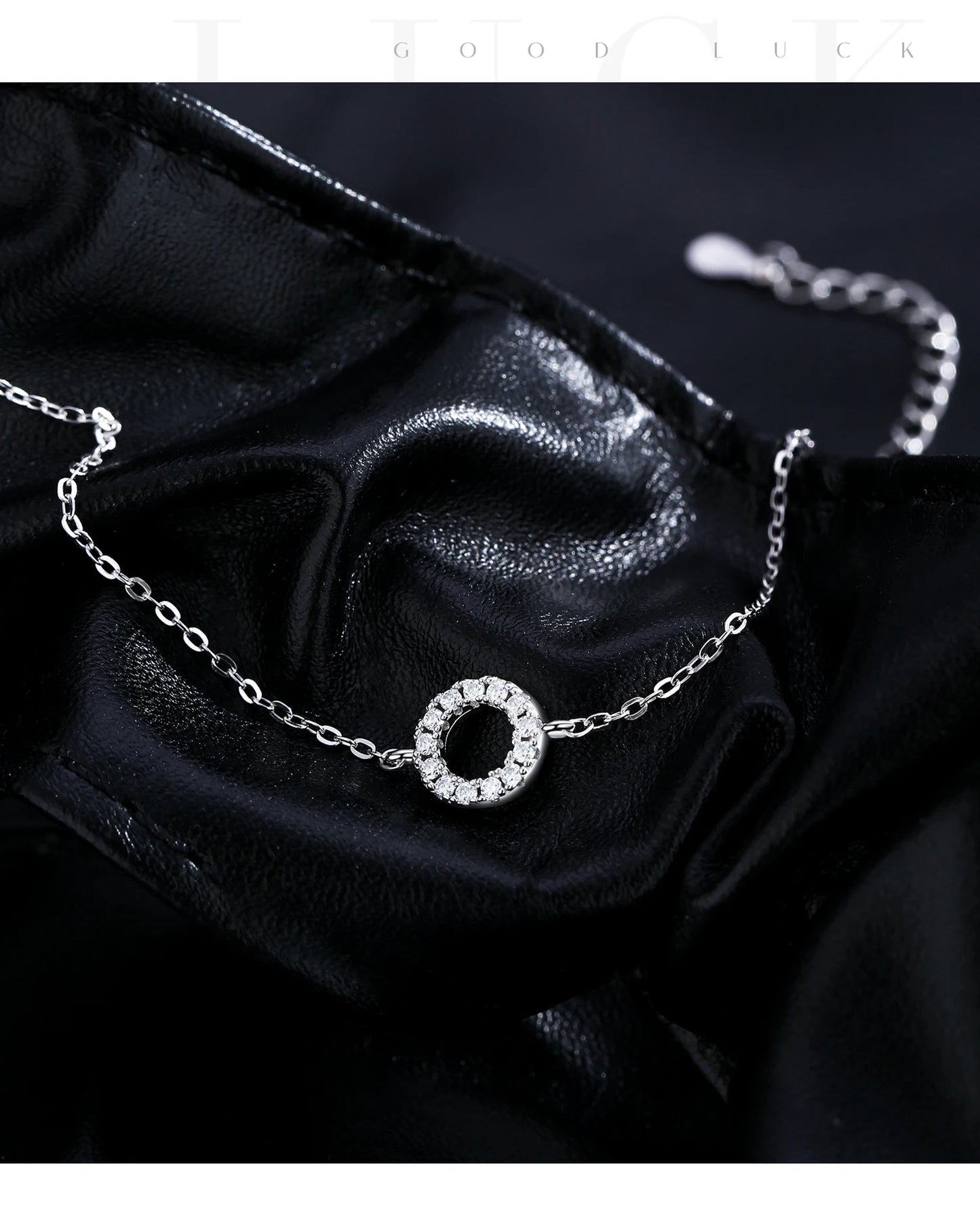 MODIAN D Color Moissanite Bracelet 925 Sterling Silver Fashion Hallow Out Round Link Chain Bracelet For Women Fine Jewelry Gifts