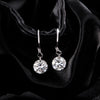 MODIAN 1CT D Color Sparkling Moissanite Hook Earrings 925 Sterling Silver Round Sway Dangle Earrings For Women Fine Jewelry
