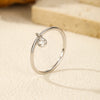 MODIAN D Color Round Moissanite Ring 925 Sterling Silver Small Charms Sparkling Finger Rings For Women Wedding Jewelry Gift