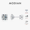 MODIAN D Color 1CT Moissanite Stud Earrings 925 Sterling Silver Brilliant Round Cut Lab Created Diamond Jewelry For Women