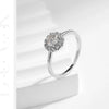 MODIAN 0.5CT D Color VVS1 Round Moissanite Ring 925 Sterling Silver Rings Exquisite Wedding Jewelry For Women Anniversary Gift