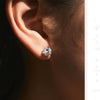 MODIAN D Color 1CT Moissanite Earrings 925 Sterling Silver Sparkling Three Prong Setting Stud Earrings For Women Wedding Jewelry
